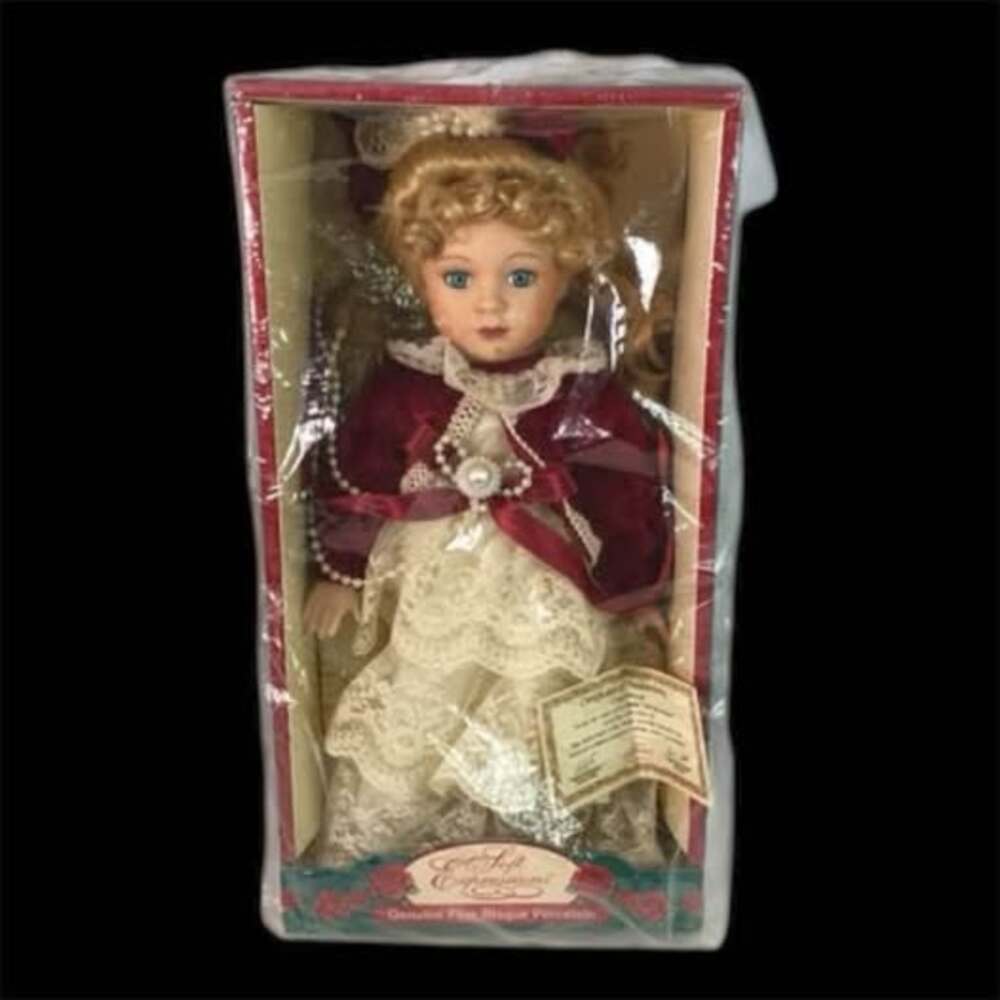 Dandee Soft Expressions Porcelain Doll Genuine Fine Bisque Porcelain